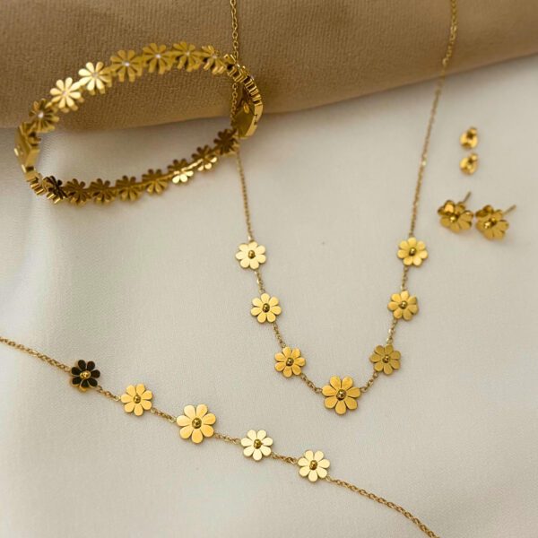 4Pcs Daisy Jewellery Set