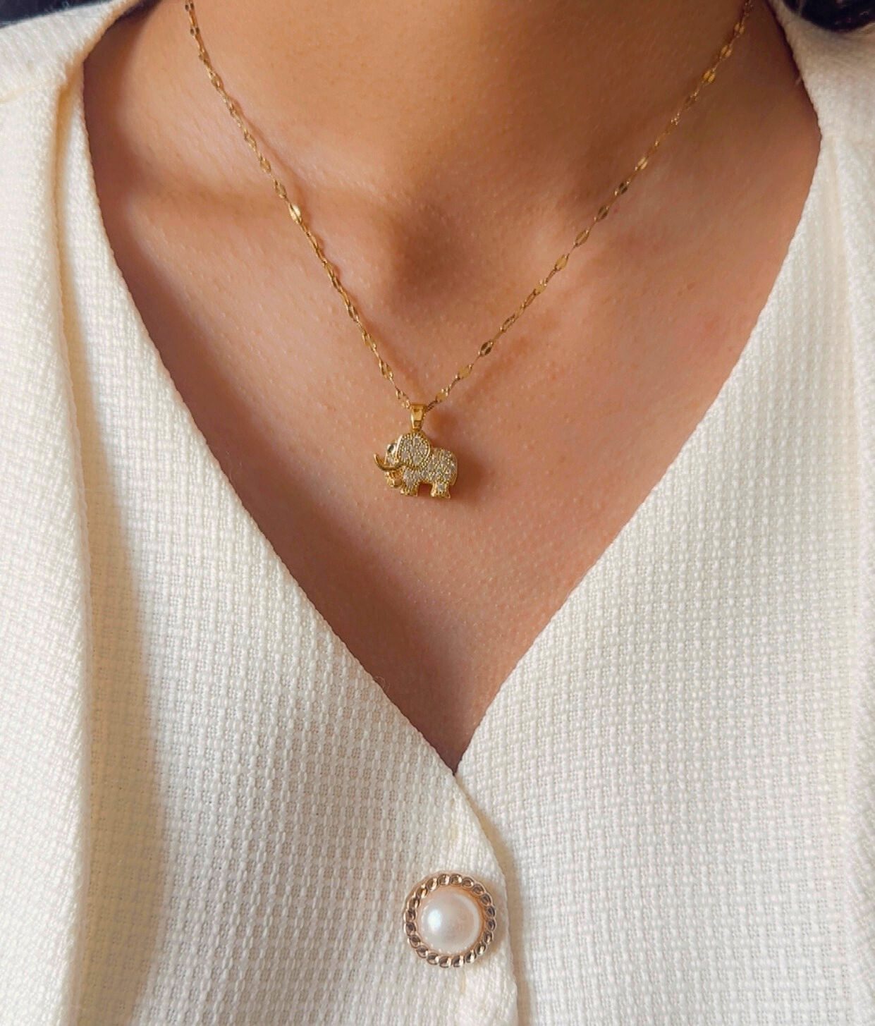 Elephant Pandant Necklace - Image 5