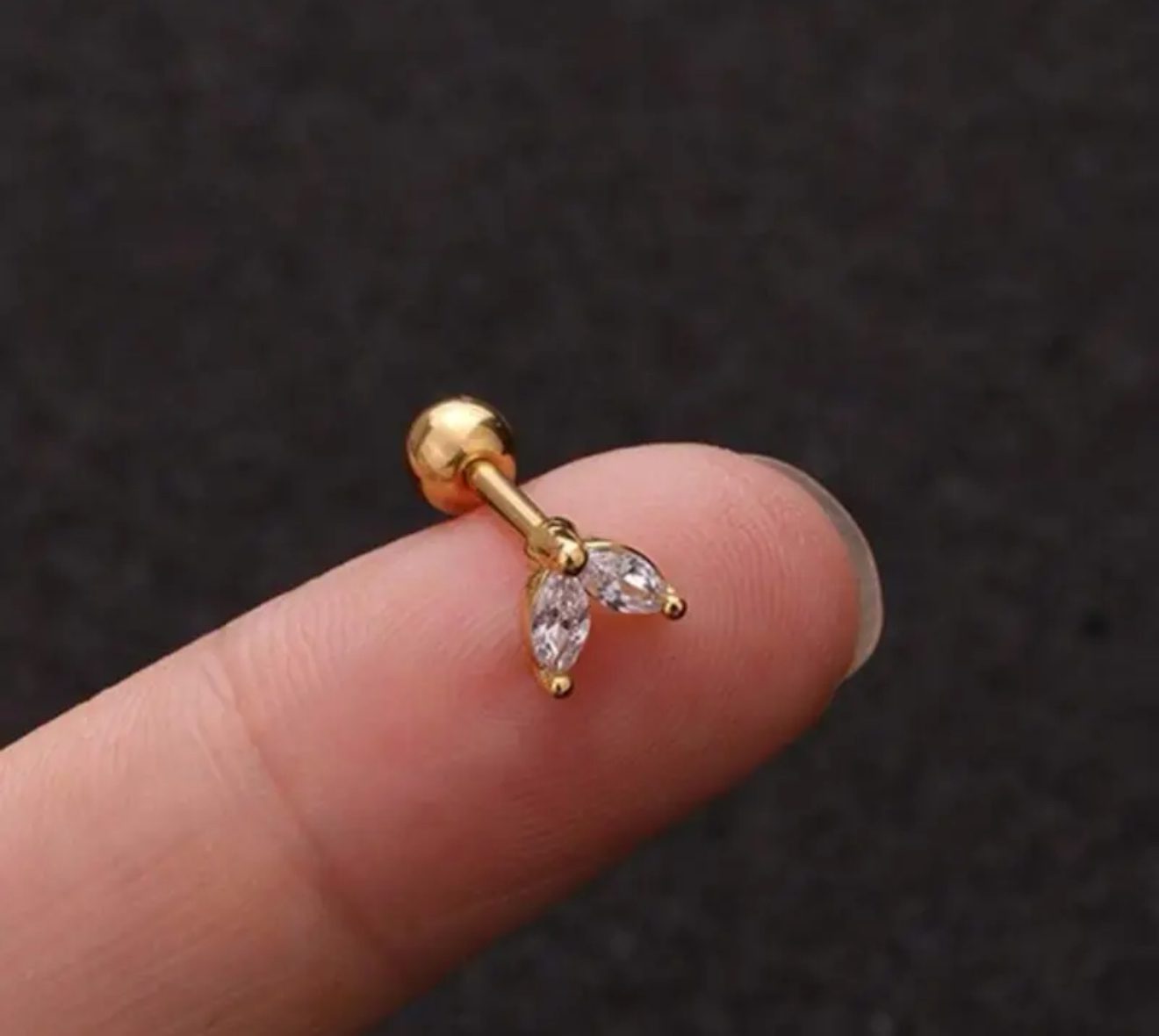 Exquisite Cartilage Piercing Studs - 3Pcs - Image 5