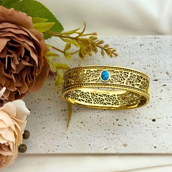 Freegrow Turquoise Vintage Hollow Bangle
