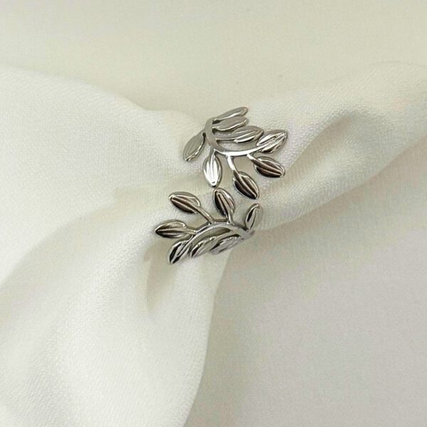 Silver Leaf ring