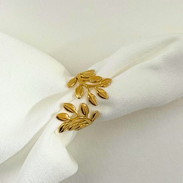 Golden Leaf Ring