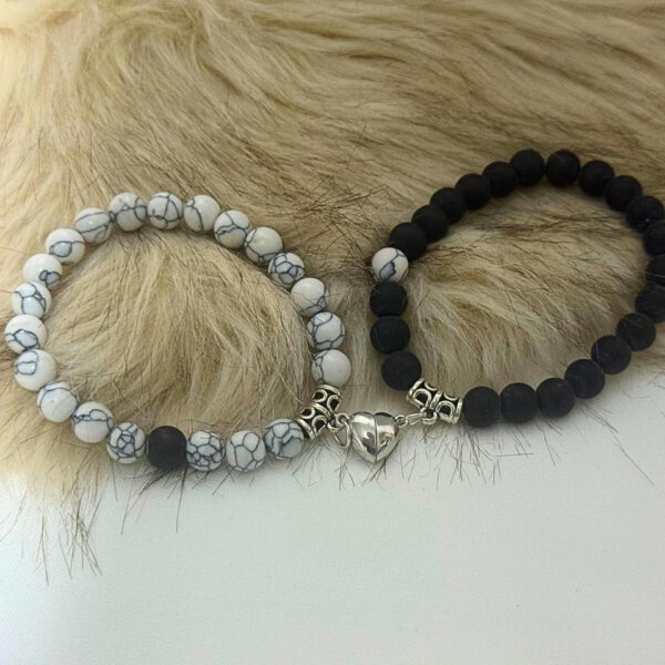 Magnetic Heart Couple Bracelet