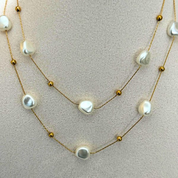 Neha Double Layered Pearl Necklace