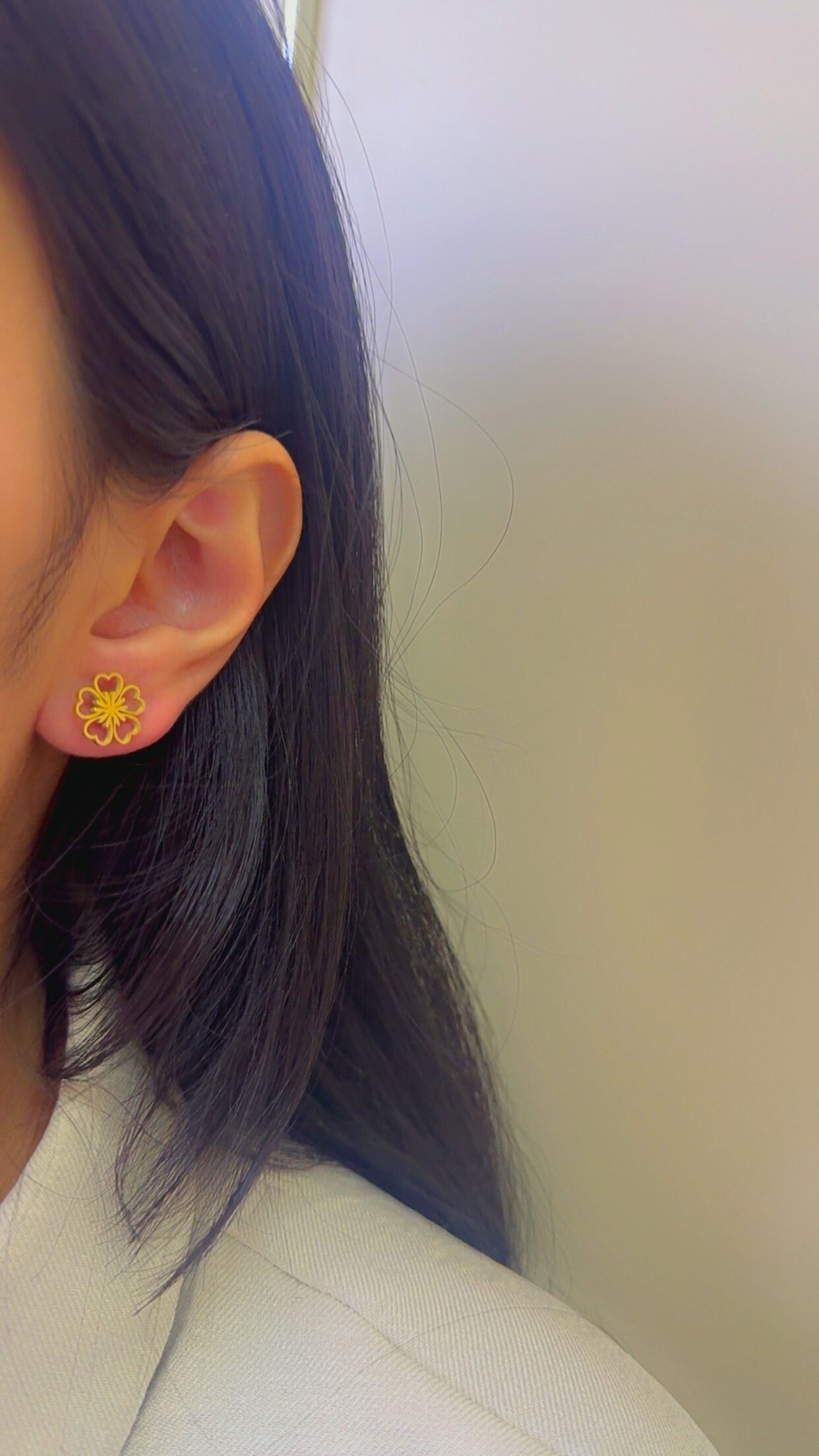 Plum Blossom Studs - Image 2