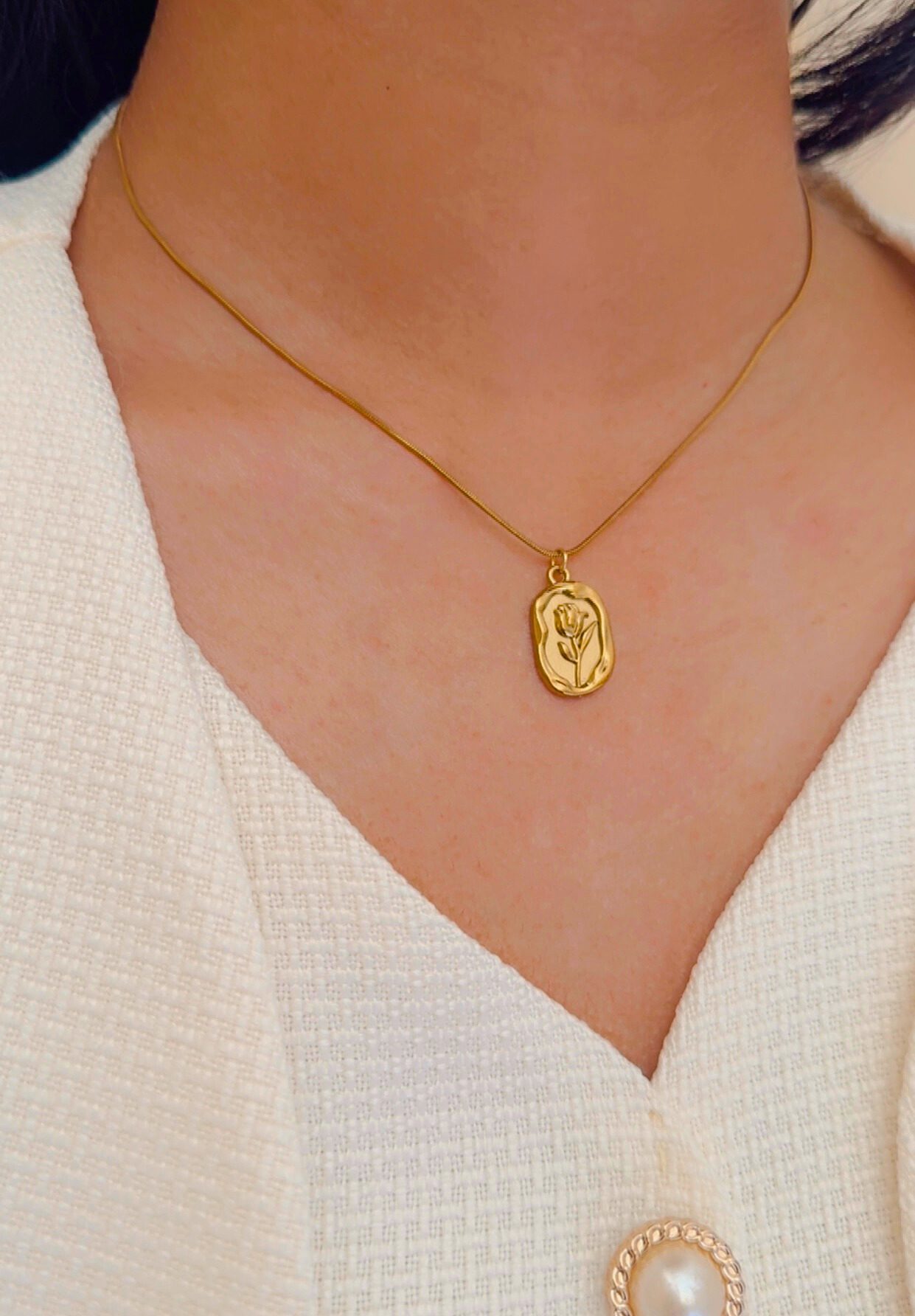 Rose Golden Necklace - Image 9