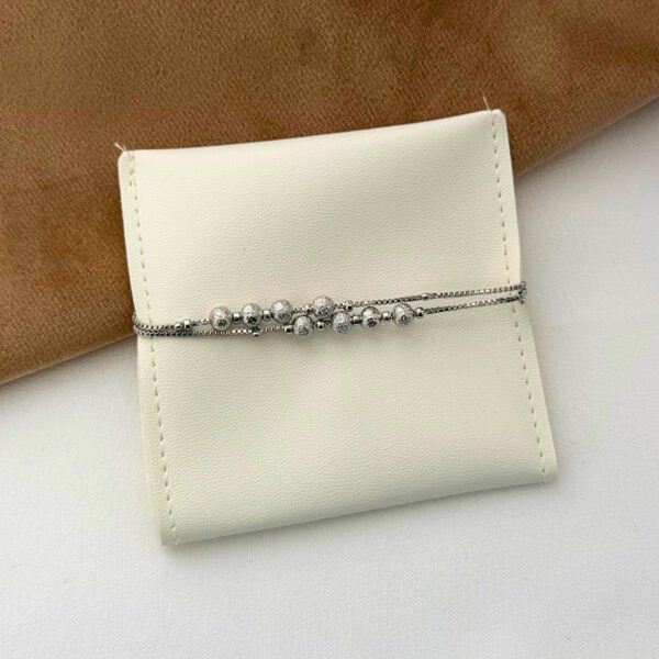 925 Handmade Tassel Double Layer Bracelet