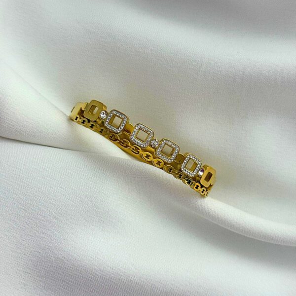 Tennis Bracelet with Rhinestone Cubic Zirconia Bangle