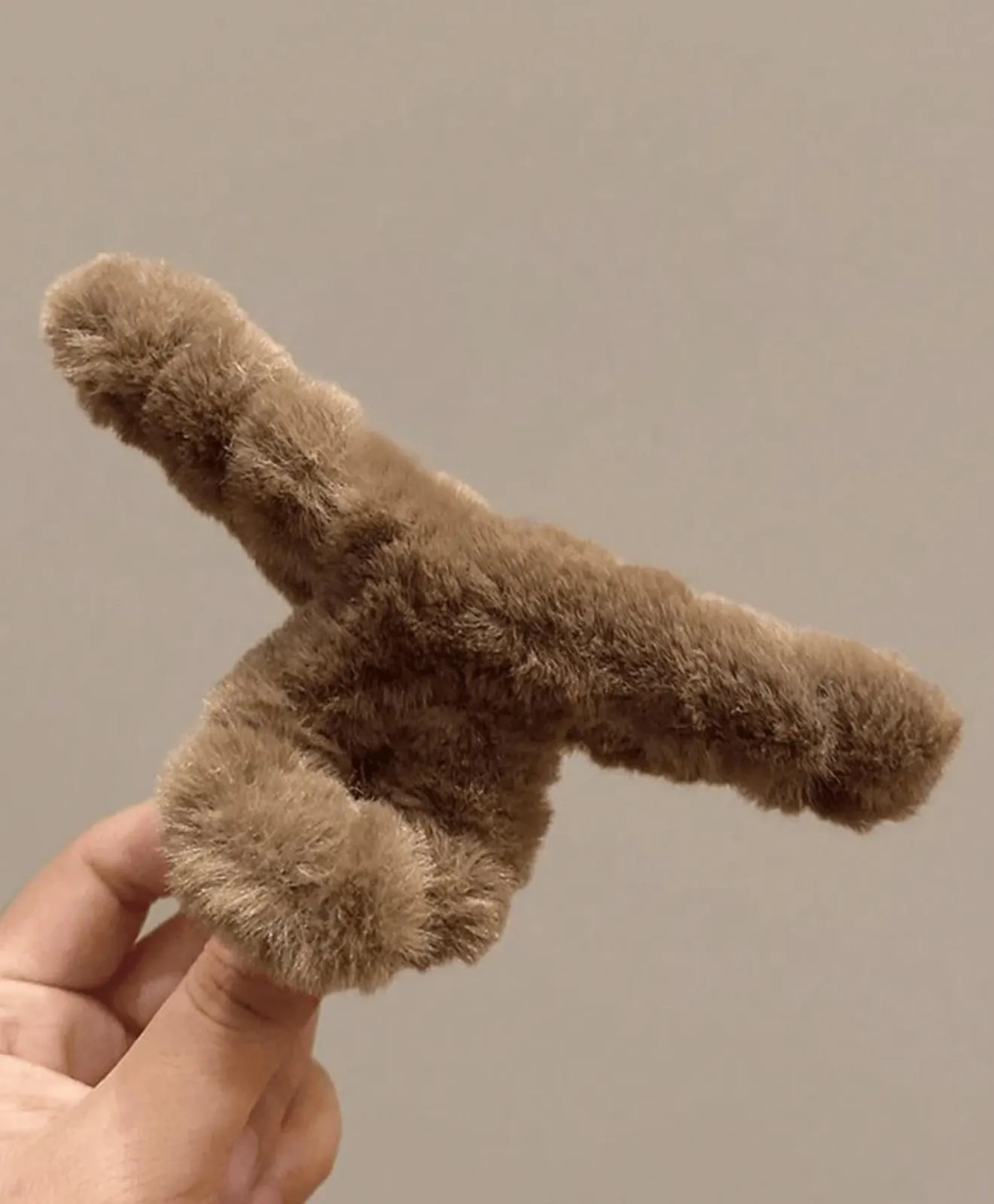 3Pcs Fluffy Large Size Claw Hair Clips
